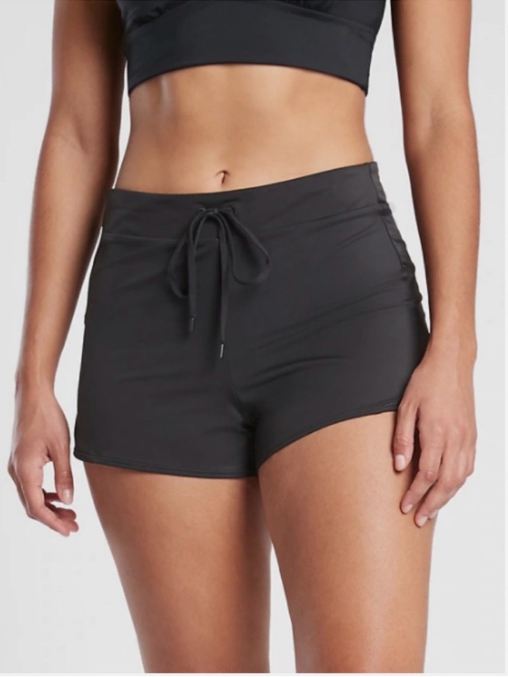 NEW Athleta Wavebreak Swim Shorts Black Size Small